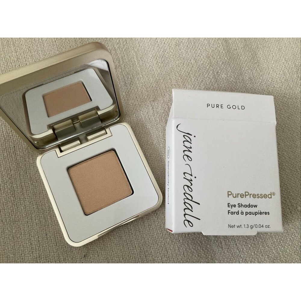 NEW In Box JANE IREDALE: PurePressed Eye Shadow - Pure Gold Full Size $24